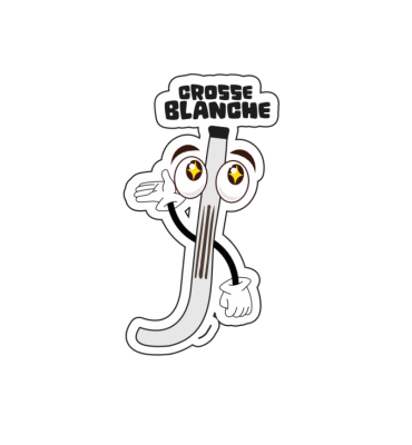Pin's blanc - crosse (Lot...