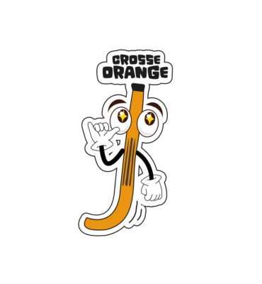 Pin's orange - crosse (Lot...